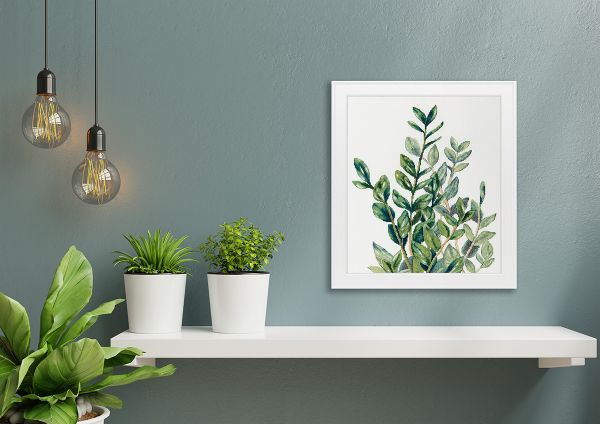 Набор для вышивания нитками Panna C-7454, Замиокулькас, 35х43.5 см