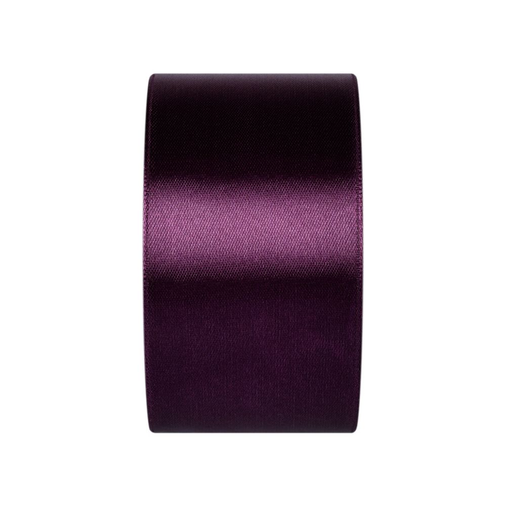 Лента атласная 1-сторонняя 50.0 мм / 33±2 метра, 156 т.фиолетовый, Gamma