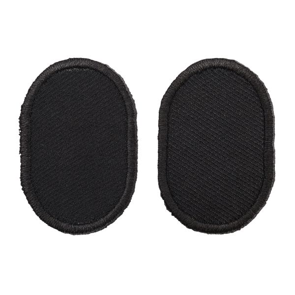 Термоаппликация Овал 5,5х8,5см, уп. 2 шт, цв.черный