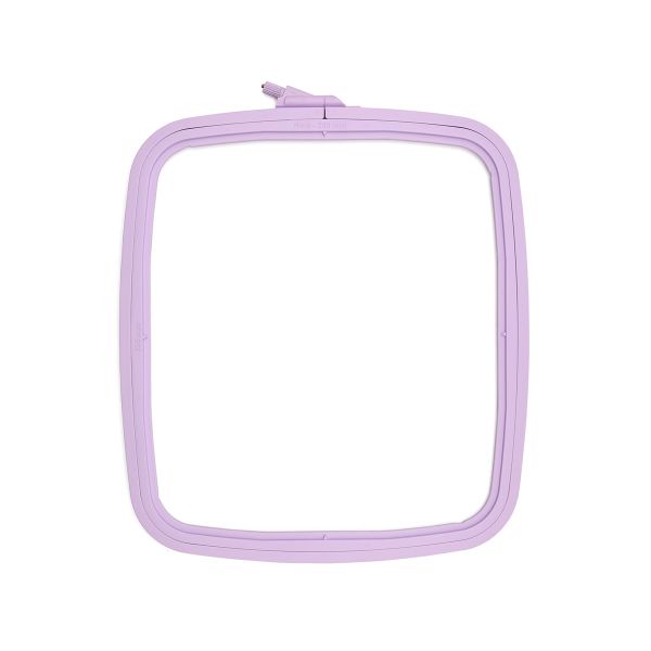 Пяльца пластиковые квадратные с винтом 25х28см, цветные, Nurge Hobby (лиловый), 170-14
