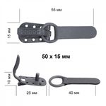 Крючок шубный TBY 50 мм, TBY-0122, цв. S275 серый уп. 100 шт