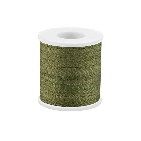 Лента (тесьма) шелковая 4.0 мм / 45.5±0.5 метров, №219 гр.зеленый, Gamma SR-4