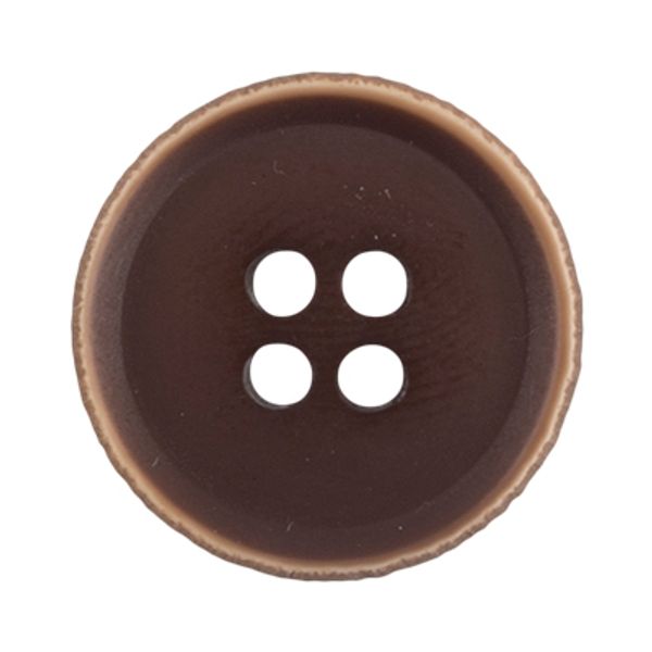 Пуговицы 4 прокола костюмные 19 мм, 24 шт, D141 т.коричневый, Gamma CRZ 0011