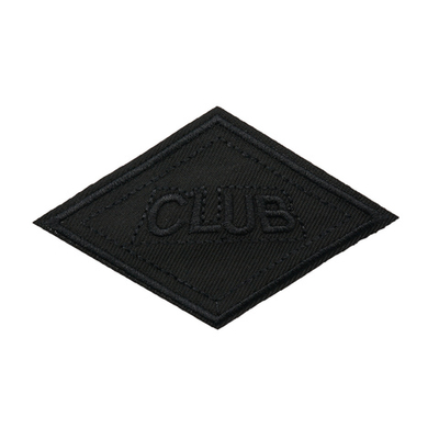 Термоаппликация ромб 95х60мм (Black (черный)), 2 шт, LA553