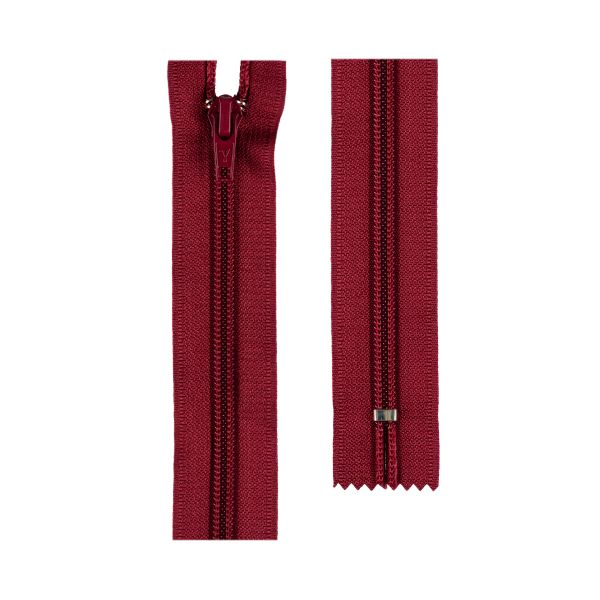 Молния спираль (витая) обувная Т7 (7 мм) 1 зам., н/раз., 45 см, 172 бордовый, G007A Gamma, 10 шт