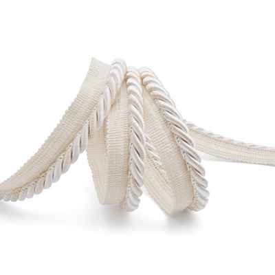 Кант витой 9 мм / 25 метров, вискоза (103/45), белый