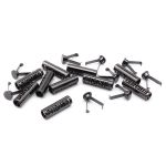 Наконечник для шнура металл лого Fashion 7х25 мм, чер.никель, 10 шт