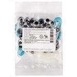 Глаза пластиковые с блестящей вставкой ⌀13 мм, 50 шт, голубой, HobbyBe PGSB-13F