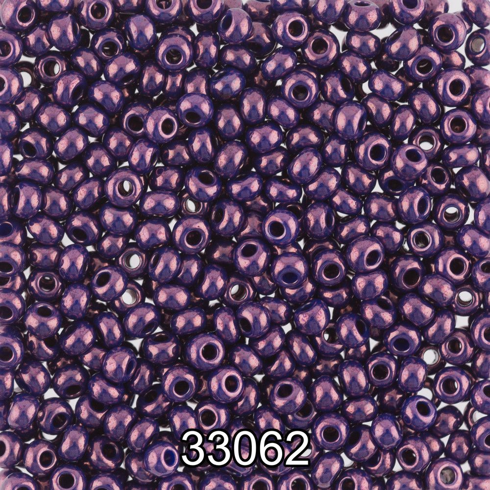 Бисер Preciosa 10/0 (2.3 мм), 500 г, 33062 (Ф453) баклажановый