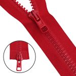 Молния трактор Arta Т6 (6 мм) 2 зам., разъем., 75 см, ОПТ. УП. 25 ШТ., 008 красный