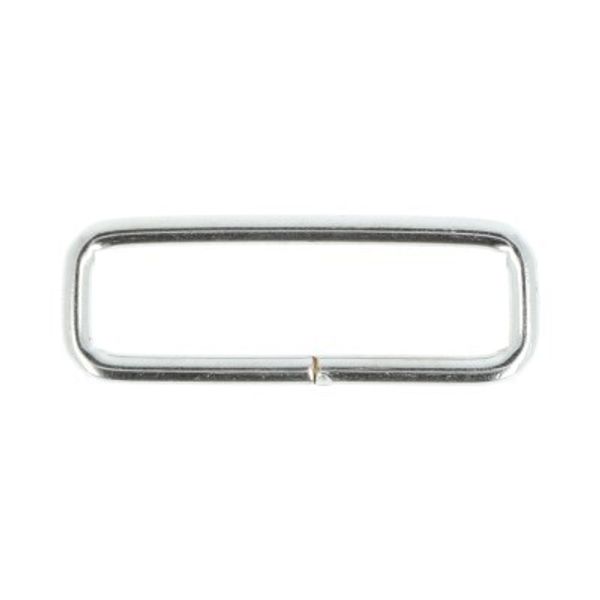 Рамка прямоугольная металл 25х7 мм, 100±5 шт, никель, Gamma KI-25