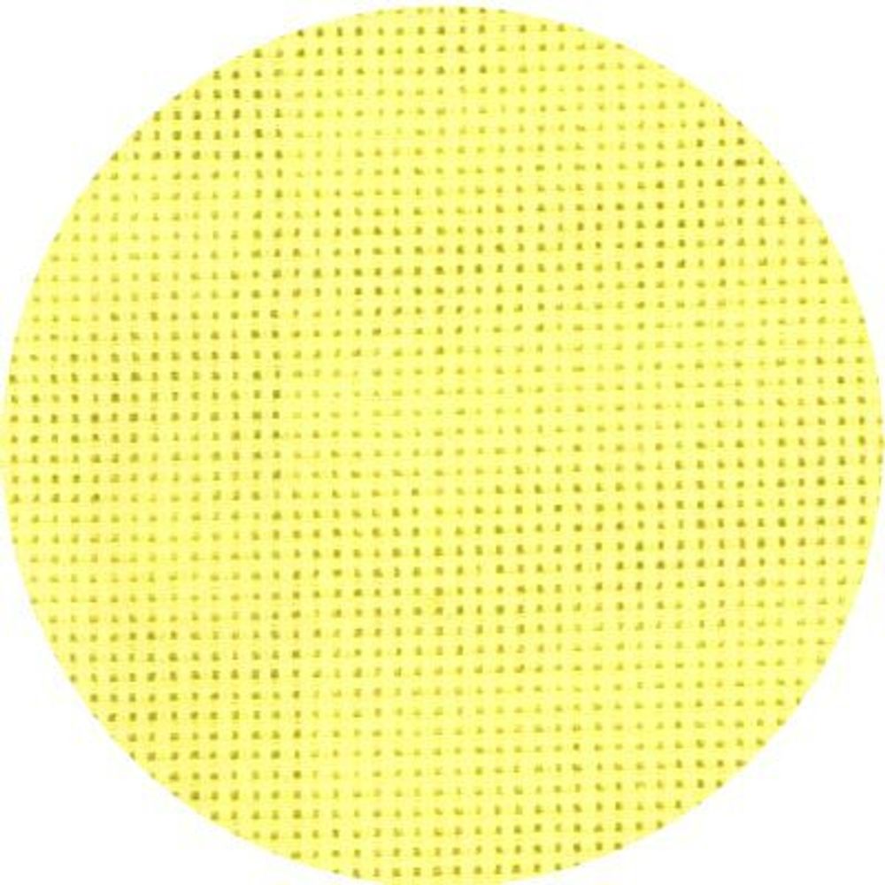 Канва для вышивания средняя №563 (464) (10смх55кл) (100%Хл) шир.150 см цв.желтый уп.5м