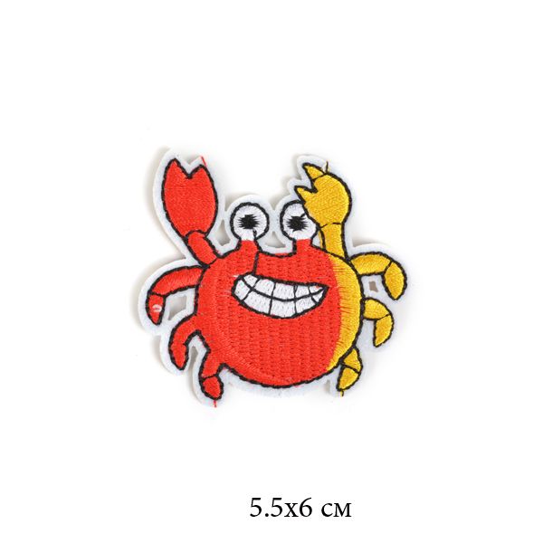 Термоаппликация 2136 Краб 5,5х6см 10 шт