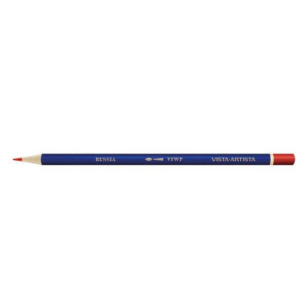 Карандаш акварельный заточенный, 6 шт, Кадмиевый красный средний (Cadmium red medium) 314, Vista-Artista Fine VFWP