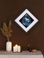 Набор для вышивания нитками Риолис, Слеза Единорога 20х20 см