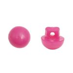 Украшения декоративные пуговицы Мини круглые на ножке, 5мм, уп/20 шт, малиновый