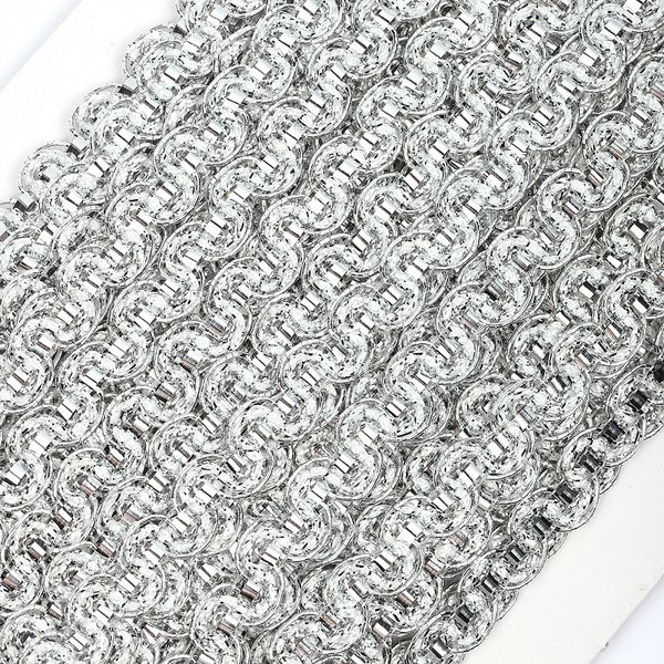 Тесьма отделочная 10 мм / 13.71 метров, TBY 918 цв.серебро