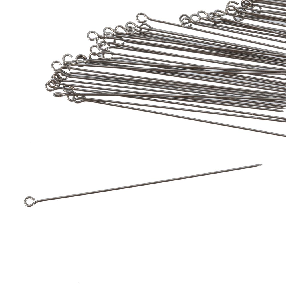Булавки портновские сталь 70 мм, 50 шт, никель, Gamma 1-70