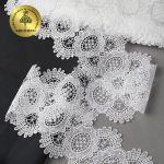 Кружево гипюр (плетёное) 90 мм / 13.71 метров, TBY.16GB2007, цв.1 белый