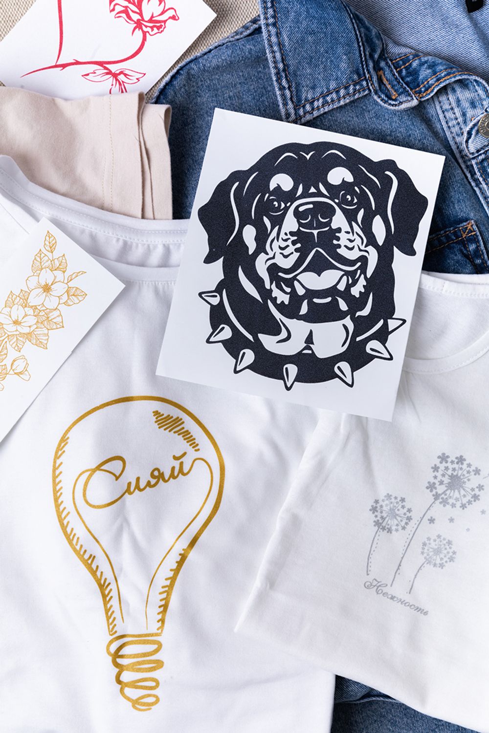 Термотрансфер №04, 1 шт, M-411 Череп 9х9 см, Gamma