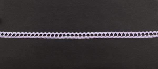 Кружево вязаное (тесьма) 9 мм, цв. сиреневый, R1096/PL/368, Mauri Angelo, 20 м
