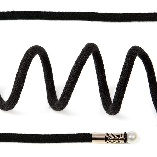 Шнурки круглые 5мм SLF033.10 длина 130 см цв.черный уп.10 шт