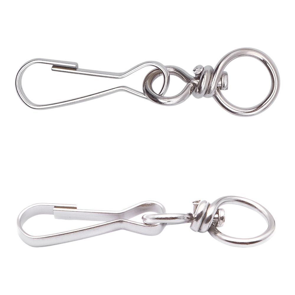 Карабин металл 10.0 мм (55х14 мм), 816-631, никель, уп.100 шт