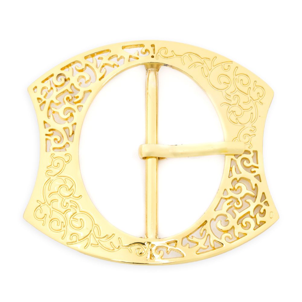 Пряжка ременная металл 40 мм, золото, 4 шт