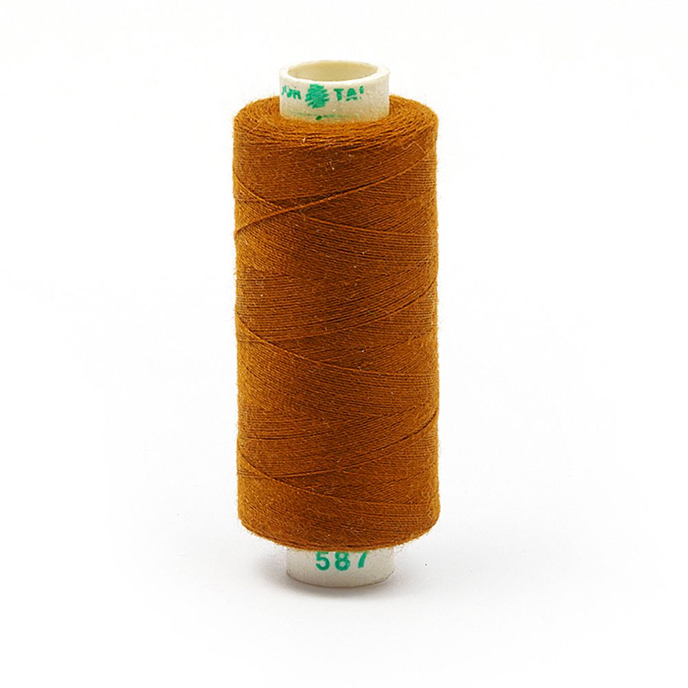 Нитки швейные бытовые Dor Tak 40/2, 366 м / 10 кат., 587 рыжий