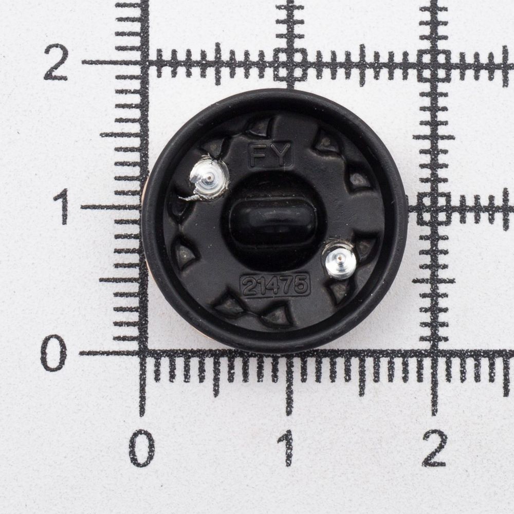 Пуговицы на ножке 28L=18 мм, металл, GD.Black (золото-черный), 10 шт, MP13