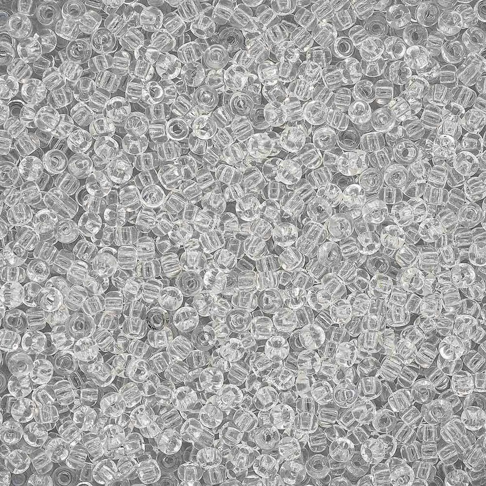 Бисер Preciosa 10/0 (2.3 мм), 100 г (5х20 г), прозрачный, цв. 00050