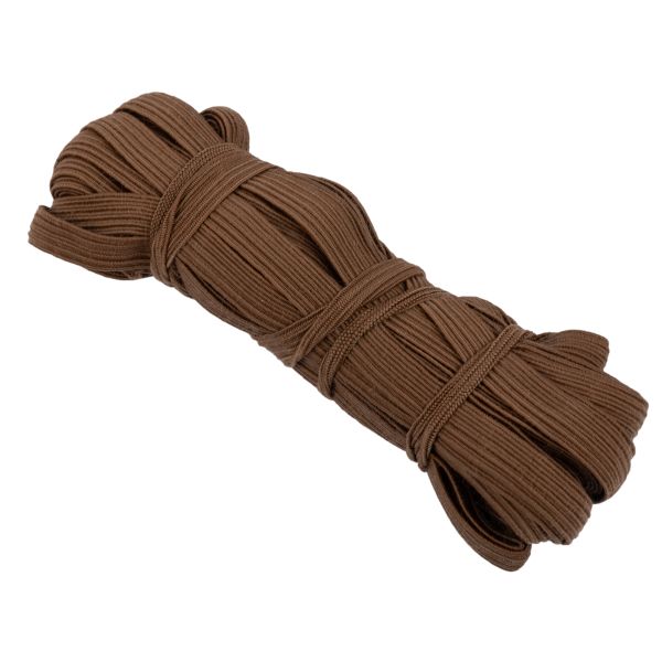 Резинка бельевая (стандартная) 10.0 мм, / 15х10 м плетеная, коричневый/ brown, Gamma С 3337
