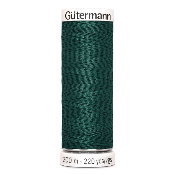 Нитки универсальные Gutermann Sew-all, 200м, 869 глубокий сине-зеленый, 5 катушек