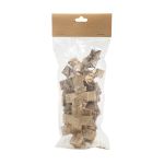 Декоративные элементы из коры дерева "Крест", 6,5х5см, 25 шт, отбеленный