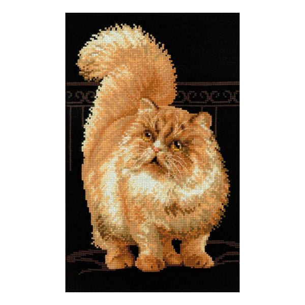 Набор для вышивания нитками Риолис, Персидский кот, 26х38 см