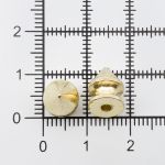 Хольнитены джинсовые ⌀8 мм, h=10 мм, золото, металл. пика, 20 шт