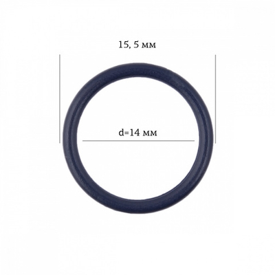 Кольца для бюстгальтера металл ⌀14.0 мм, 061 т.синий, Arta, 50 шт