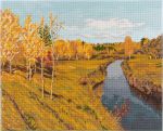Алмазная (кристальная) мозаика Фрея GTG-ALPD-280, Золотая осень. Исаак Левитан, на подрамнике, 50х40 см