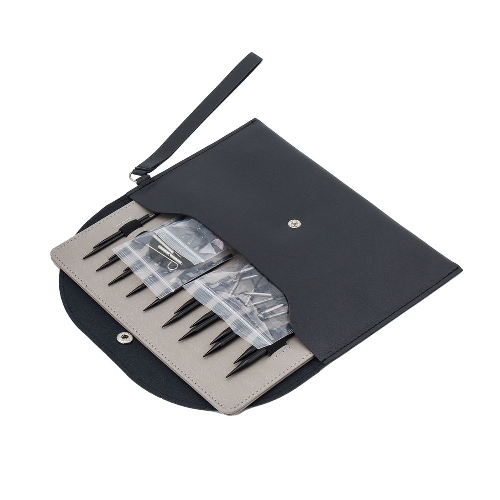 Набор съемных спиц для вязания 5см+8см, 9 размеров (3мм-6мм), алюминий