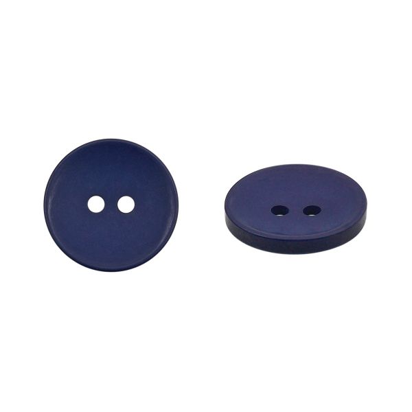 Пуговица 2 прокола 32L=20 мм, Blue2, синий 2, NE188, 36 шт
