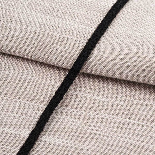 Тесьма (лента) киперная (100 х/б) 5 мм / 25 метров, рис. 9790, 1.4 г/м, черный, С3865Г17/1