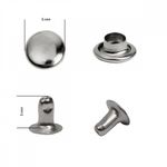 Хольнитены односторонние сталь 6х6 мм, №0, TBY.5106 цв. никель уп. 1000 шт, TBY