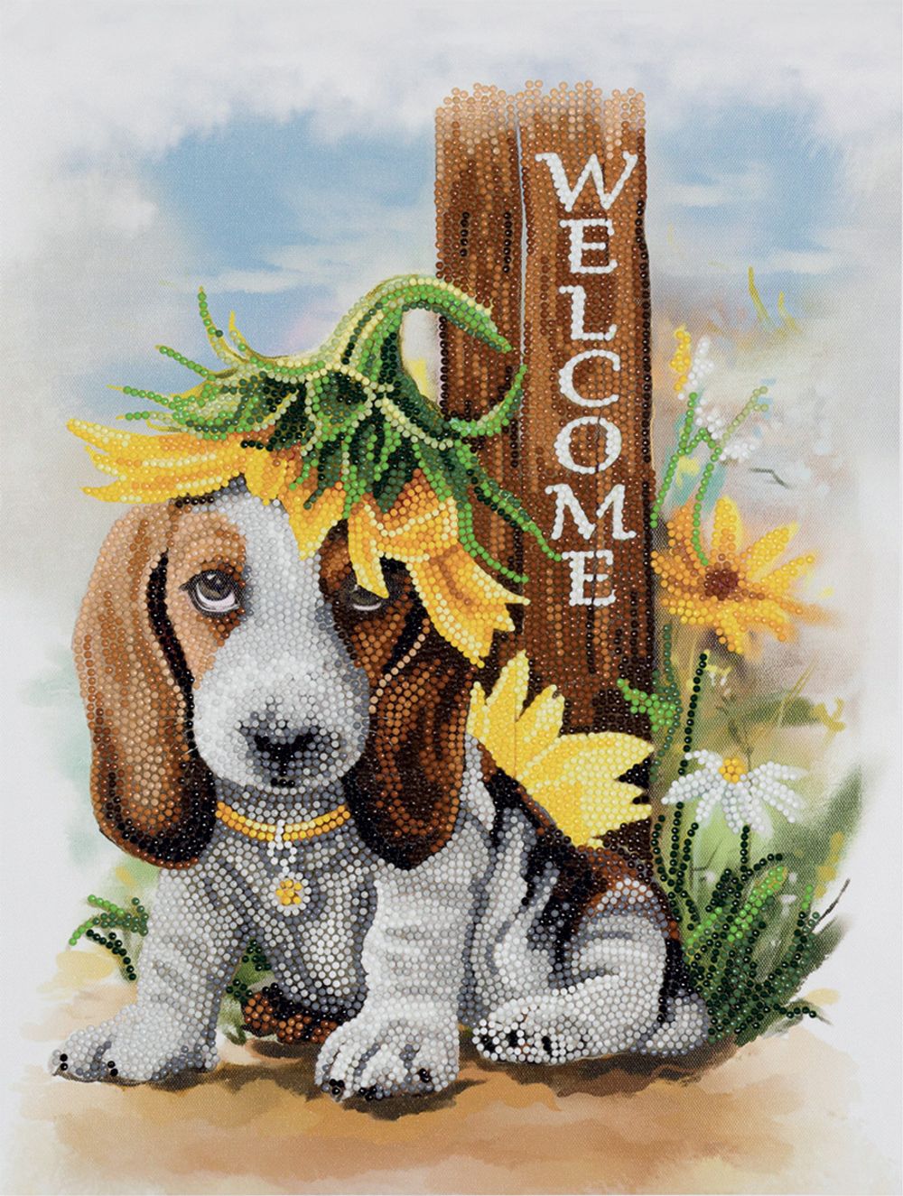 Алмазная (кристальная) мозаика Фрея, на подрамнике Добро пожаловать, 30х40 см