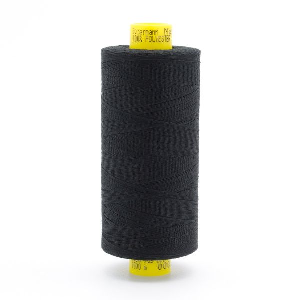 Нитка особо тонкая Gutermann Mara №150 (150/2), 1000 м, 5/713953, цв. 000 черный, 1 катушка