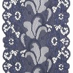 Кружево бельевое эластичное 150 мм / 13.72 м, цв. C147 т.синий