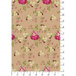 Ткань для пэчворка Peppy Викторианские розы, отрез 50х55 см, 146 г/м², ВР-07 бежевый, Peppy