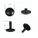 Хольнитены двухсторонние сталь 12х12 мм, №123, TBY.5212 цв. оксид уп. 1000 шт, TBY