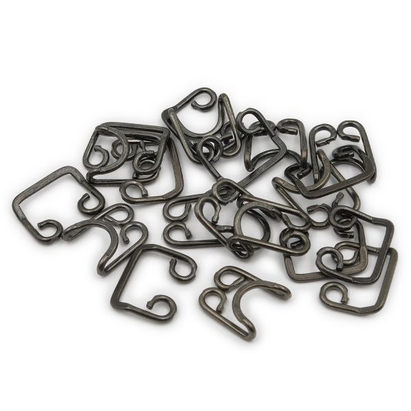 Крючки пришивные 30х20 мм, чер.никель мет, 10 шт, BIG