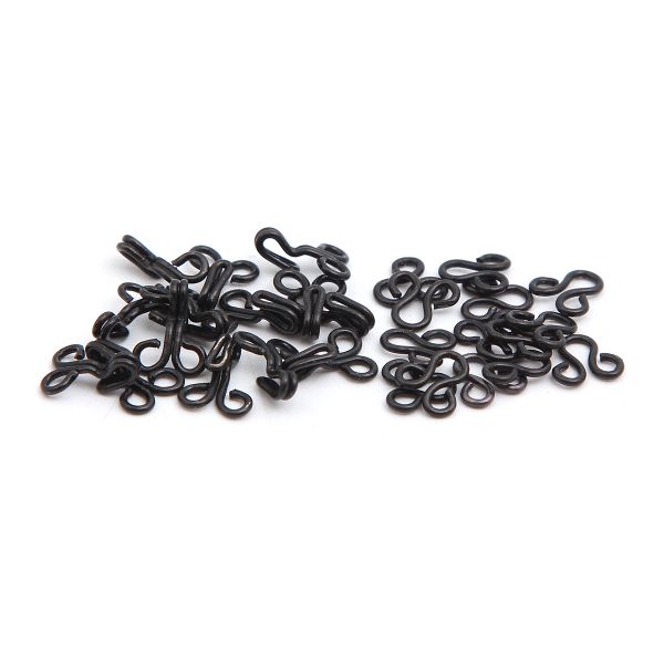 Крючки пришивные 7 мм, сталь, черные, 14 шт, Pony