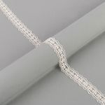 Кружево гипюр (плетёное) 28 мм / 10 ±0.2 метра, GP003CR кремовый, Gamma GGM-2802